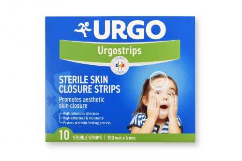 Urgo Urgostrips 100 x 6 mm fixační náplasťové stehy 10 ks Urgo