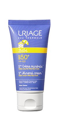 Uriage Bébé Minerální krém pro nejmenší SPF 50+ 50 ml Uriage