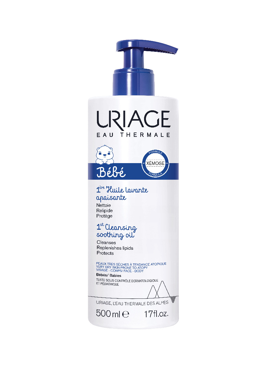 Uriage Bébé Zklidňující čisticí olej 500 ml Uriage