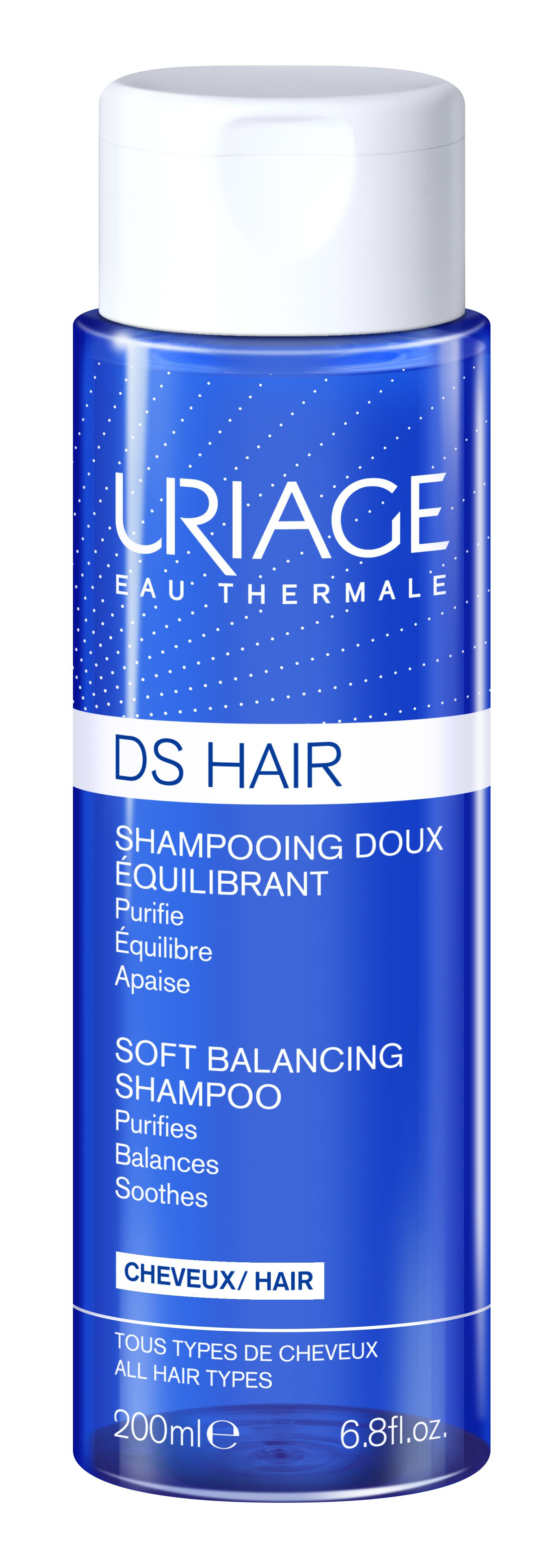 Uriage DS Hair Balancing Shampoo jemný zklidňující šampon 200 ml Uriage