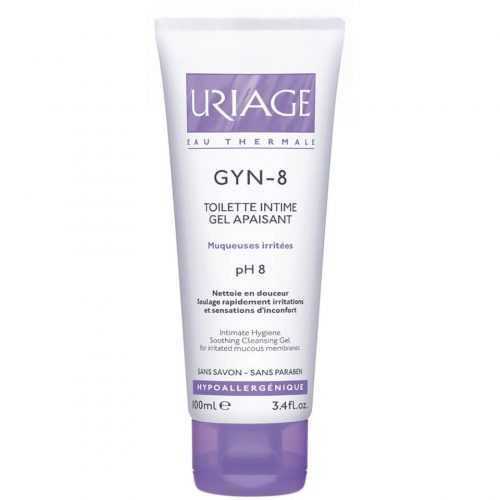 Uriage Gyn-8 zklidňující čisticí gel na intimní hygienu 100 ml Uriage