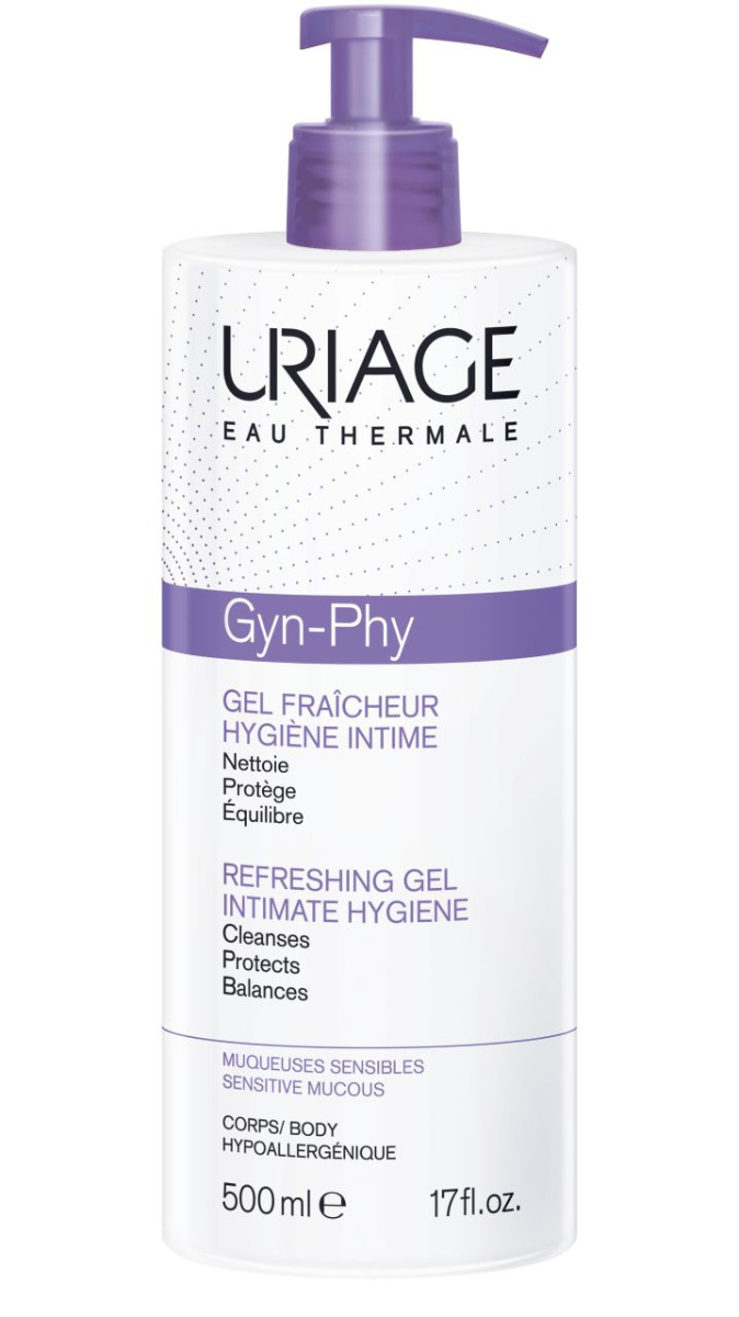 Uriage Gyn-phy Osvěžující mycí gel na intimní hygienu 500 ml Uriage