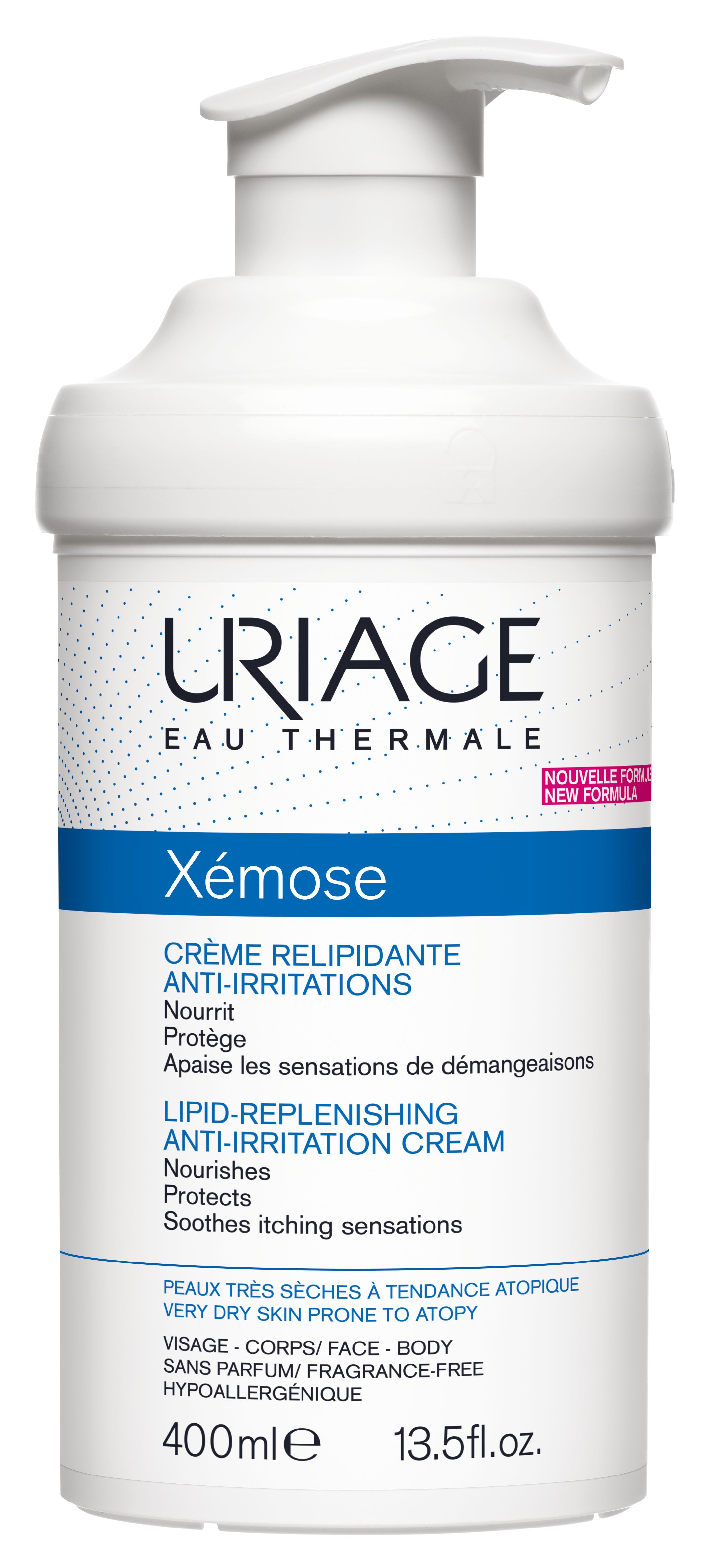 Uriage Xémose Relipidační zklidňující krém pro velmi suchou až atopickou pokožku 400 ml Uriage