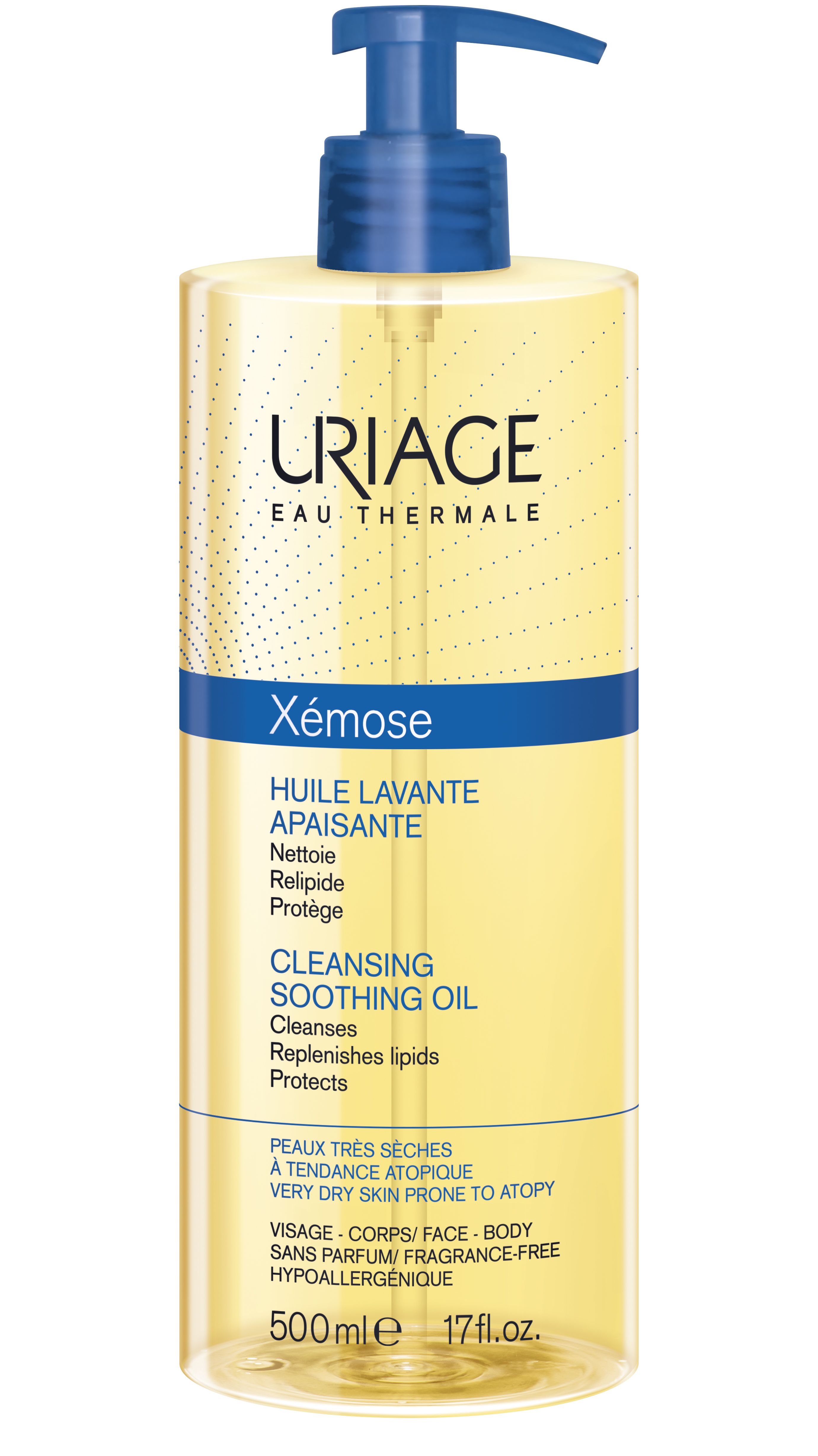 Uriage Xémose Zklidňující mycí olej pro velmi suchou až atopickou pokožku 500 ml Uriage