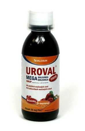 Uroval MEGA BRUSINKA forte sirup 200 ml Uroval