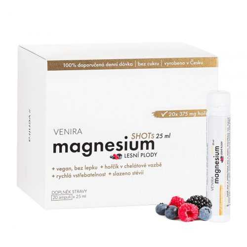 Venira Magnesium Shots lesní plody 20x25 ml Venira