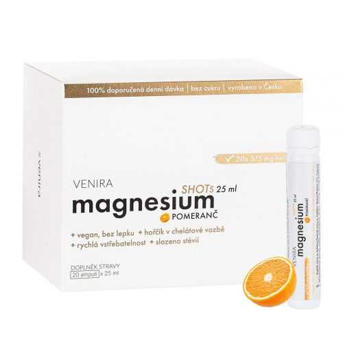 Venira Magnesium Shots pomeranč 20x25 ml Venira