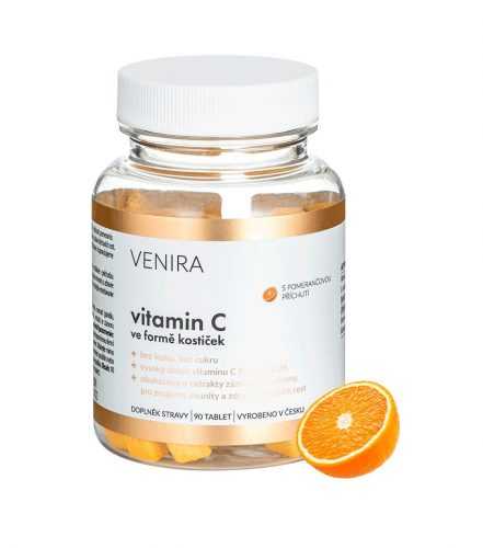 Venira Vitamin C ve formě kostiček pomeranč 90 tablet Venira
