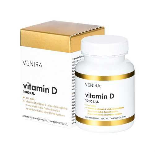 Venira Vitamin D 1000 I.U. 80 kapslí Venira
