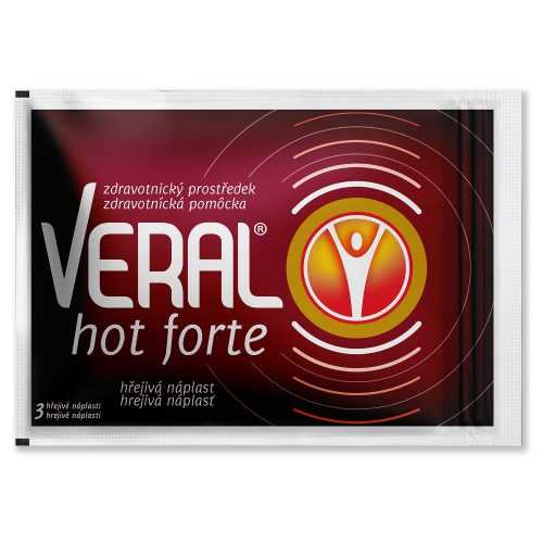 Veral hot forte hřejivá náplast 3 ks Veral