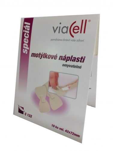 Viacell C122 Diskrétní motýlkové náplasti 42x72 mm 10 ks Viacell