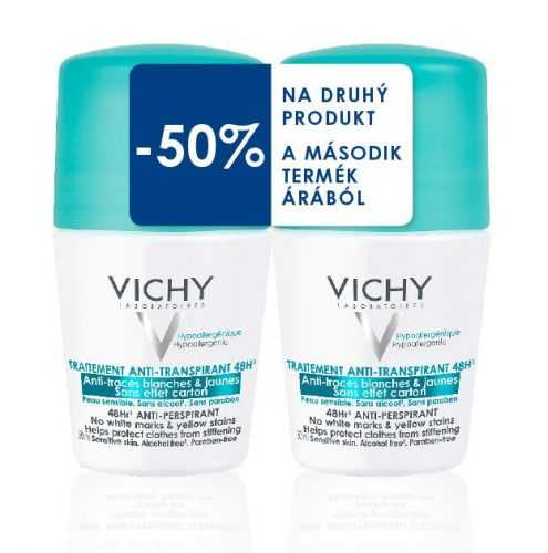 Vichy Deo anti-traces proti nadměrnému pocení roll-on DUO 2x50 ml Vichy