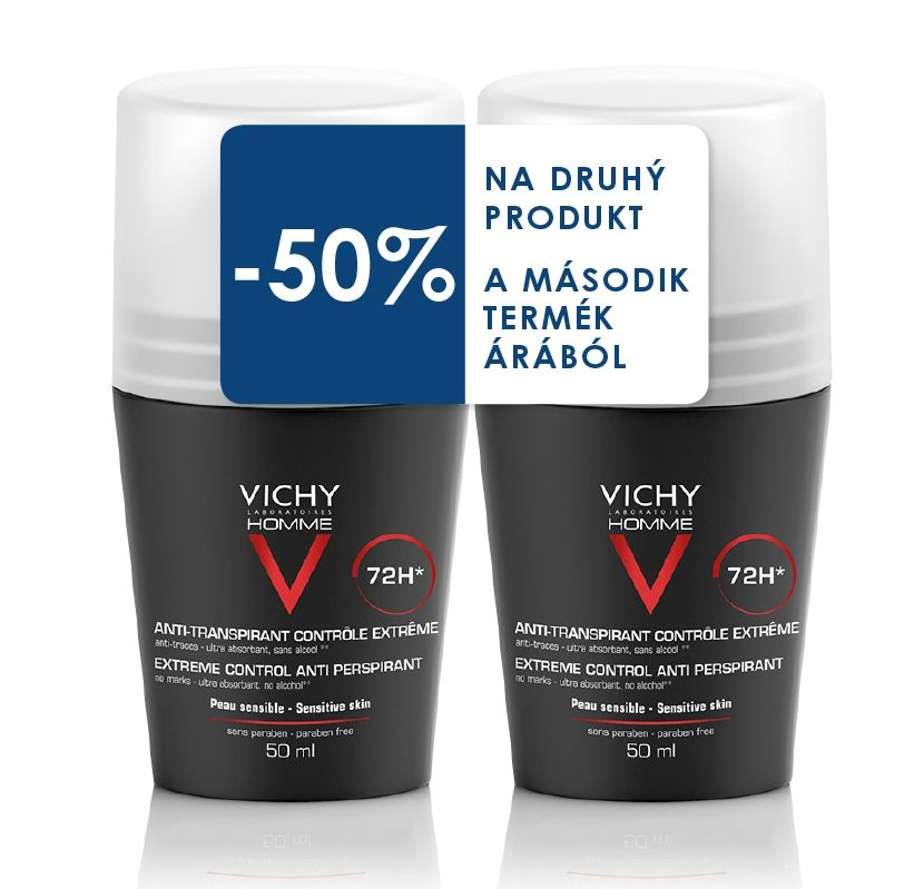 Vichy Homme Deo Roll-on DUOPACK 2x50 ml Vichy