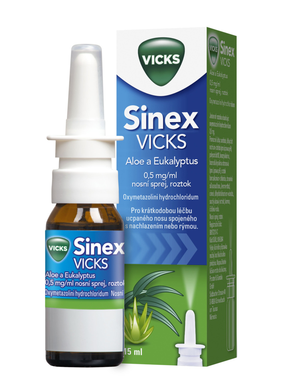 Vicks Sinex Aloe a Eukalyptus nosní sprej 15 ml Vicks