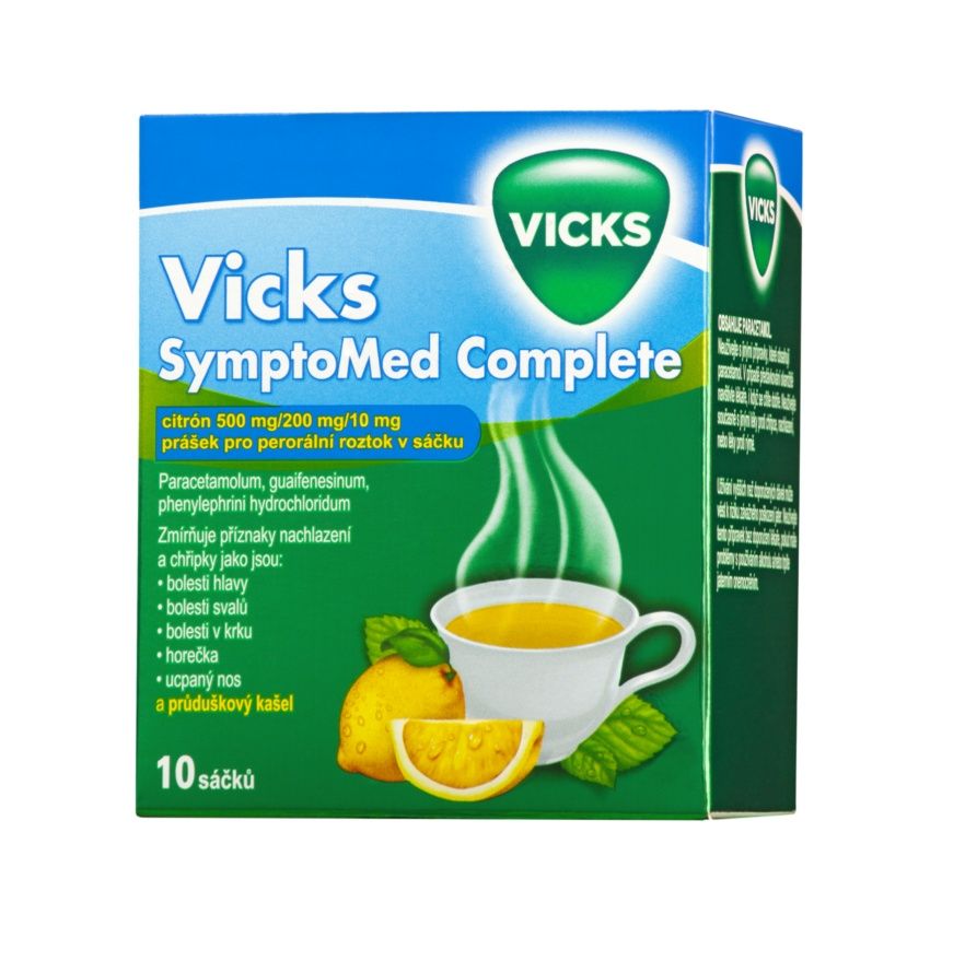 Vicks SymptoMed Complete citron 10 sáčků Vicks