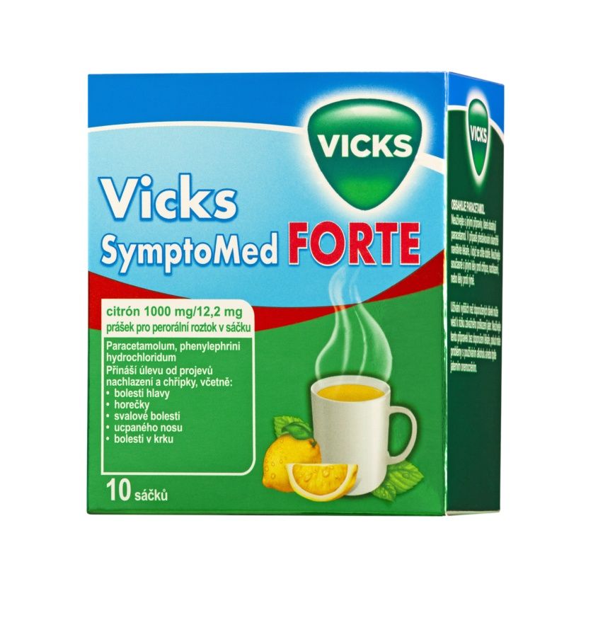 Vicks SymptoMed Forte citron 10 sáčků Vicks