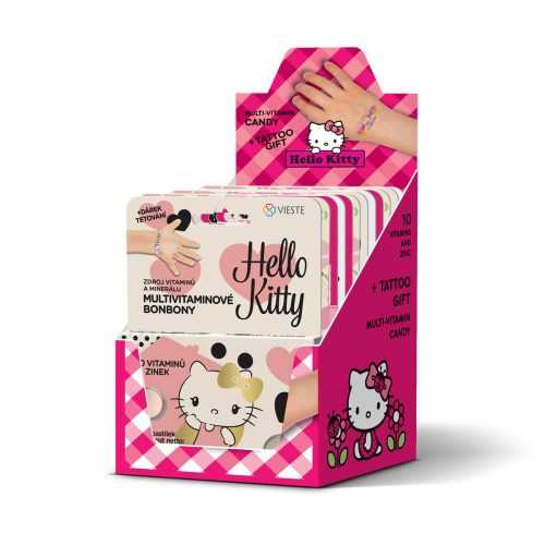 Vieste Multivitamin Hello Kitty box 12x12 tablet + tetování Vieste