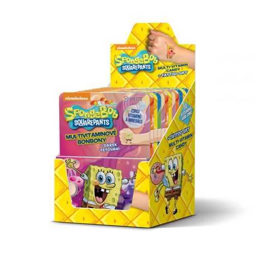 Vieste Multivitamin SpongeBob box 12x12 tablet + tetování Vieste