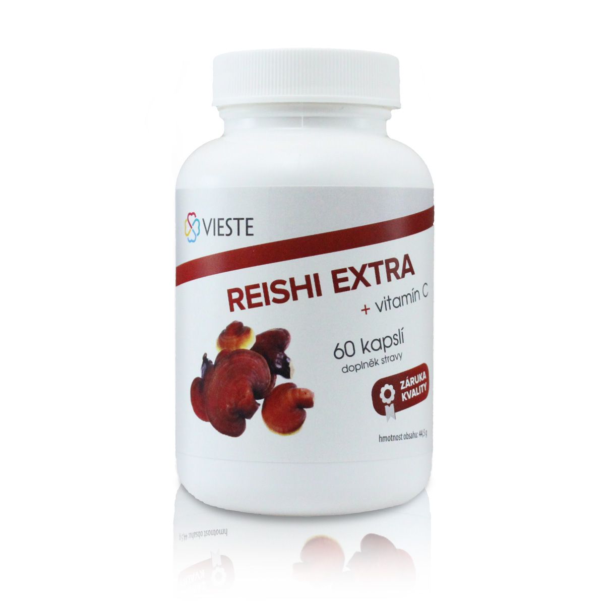 Vieste Reishi extra s vitaminem C 60 kapslí Vieste