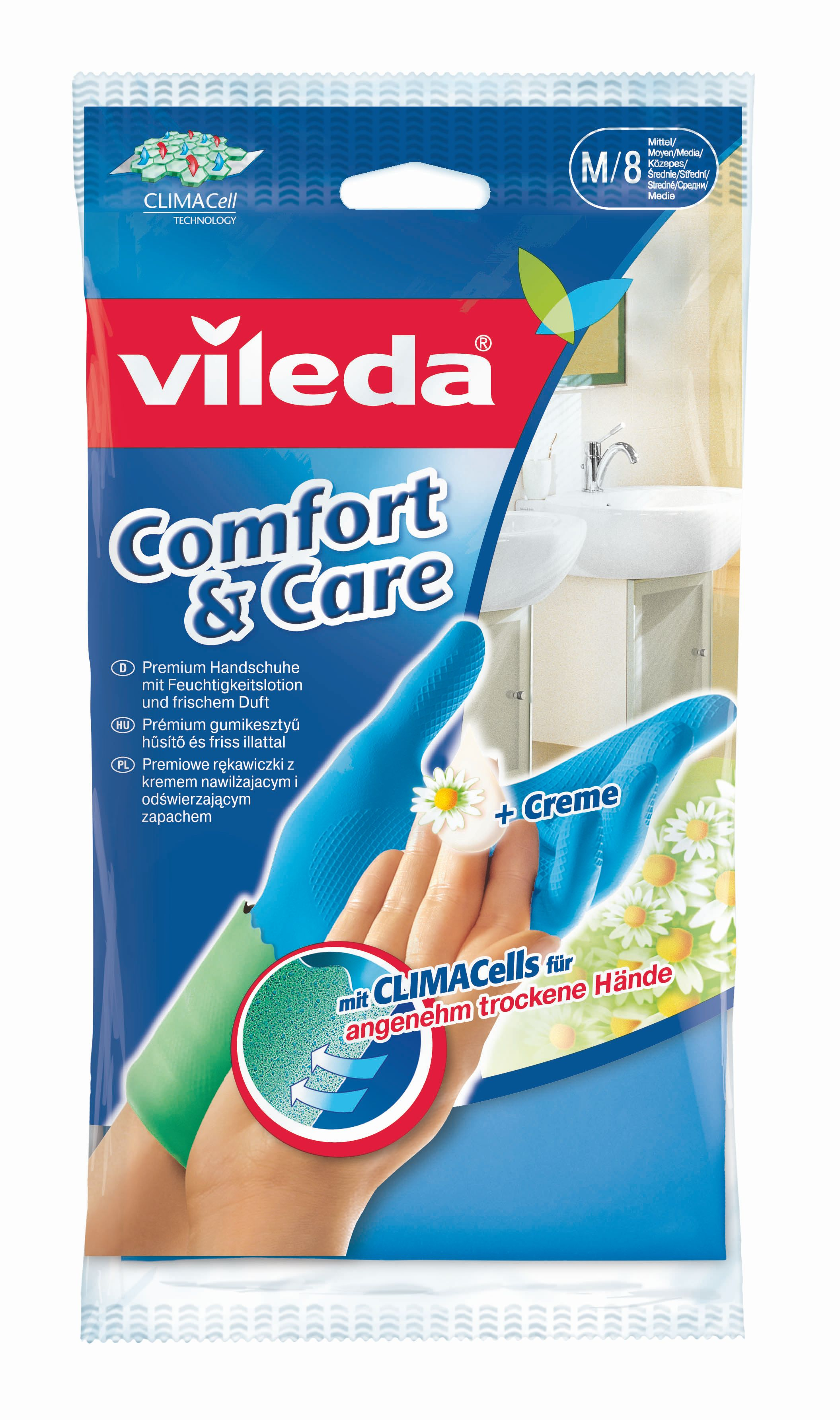 Vileda Comfort&Care vel. M rukavice 1 pár Vileda