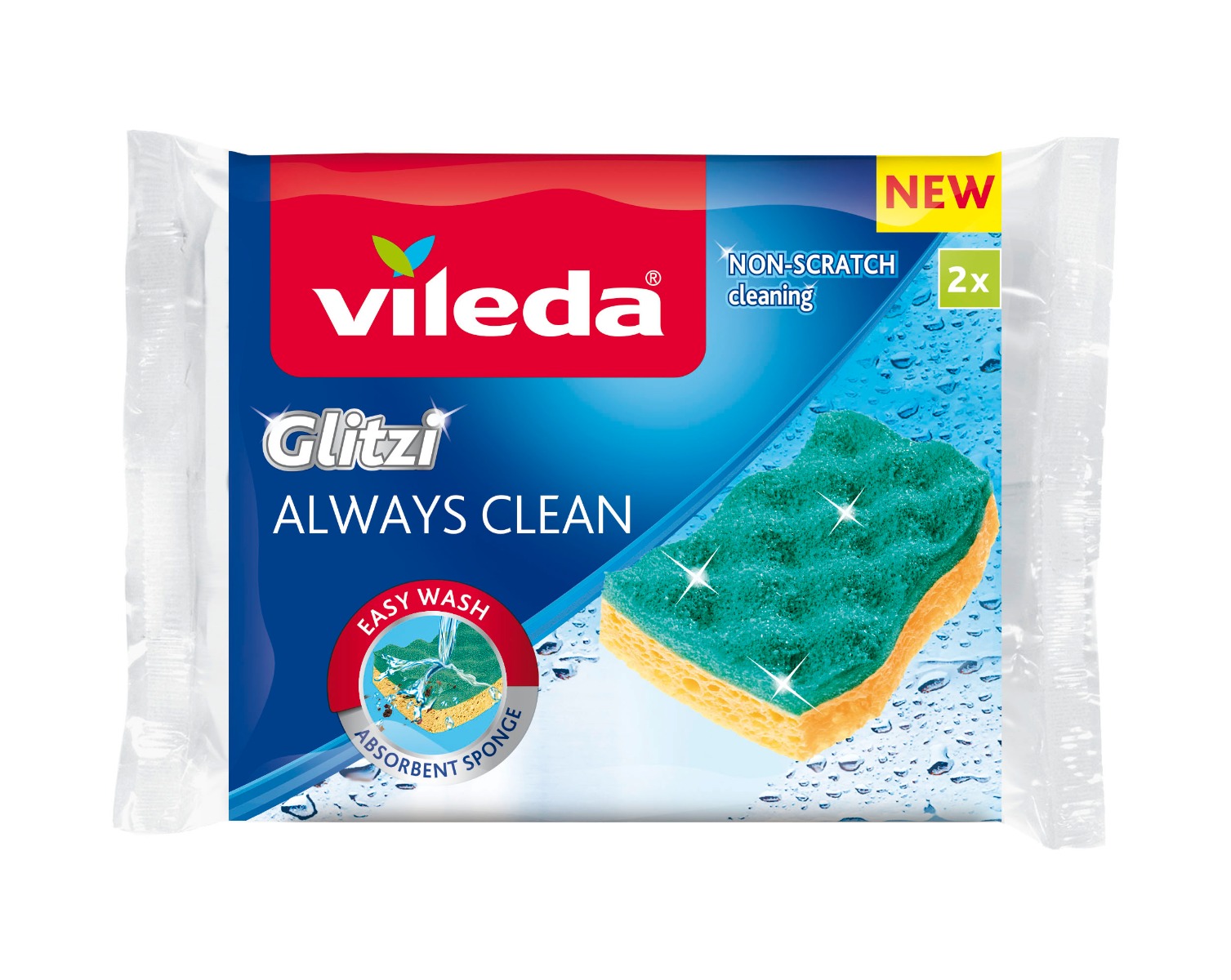 Vileda Glitzi Always Clean viskózní houbička 2 ks Vileda