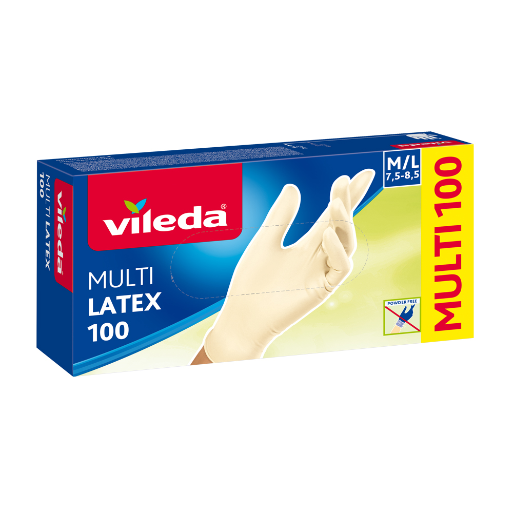 Vileda MultiLatex vel. M/L rukavice 100 ks Vileda