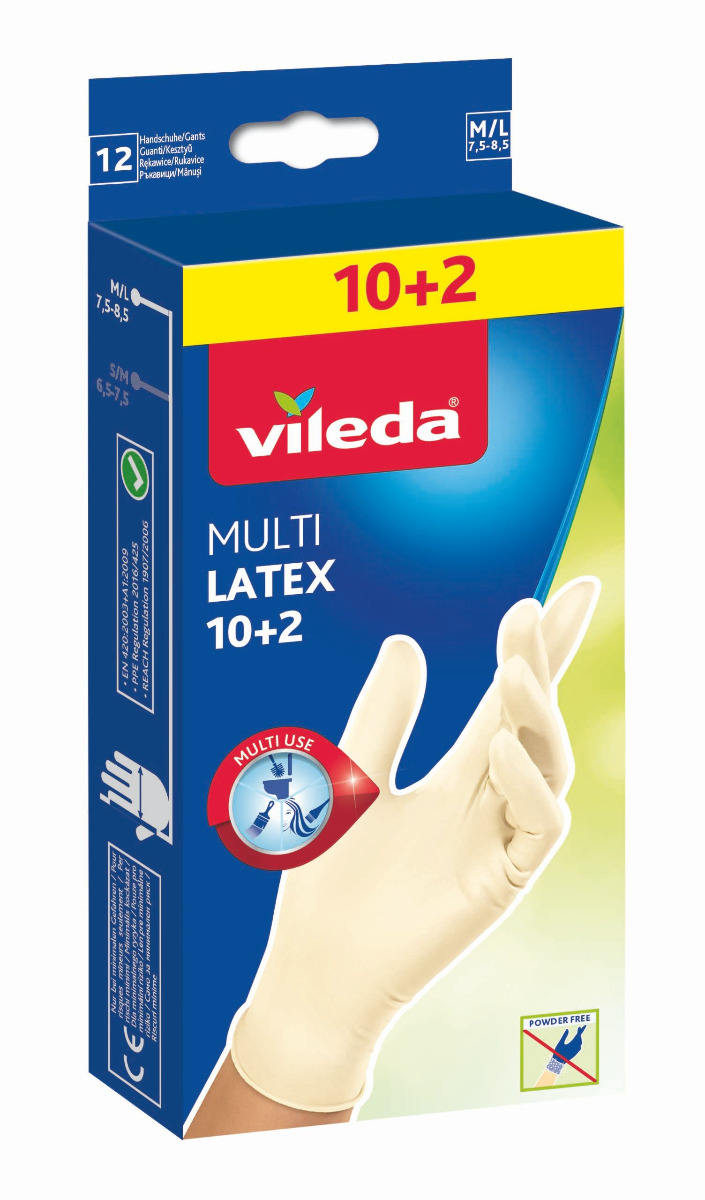 Vileda MultiLatex vel. M/L rukavice 10+2 ks Vileda