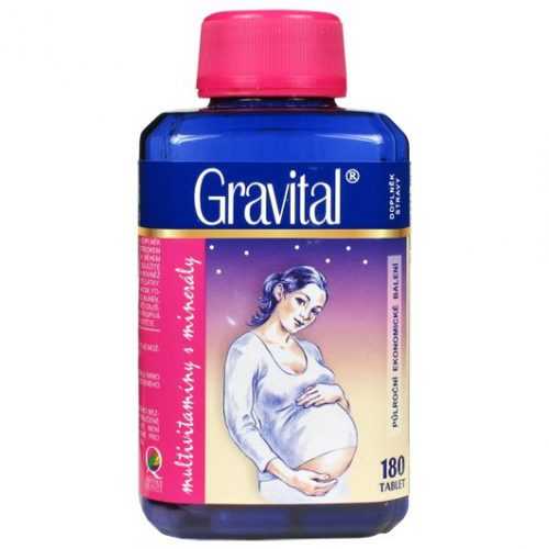VitaHarmony Gravital pro těhotné a kojící ženy 180 tablet VitaHarmony
