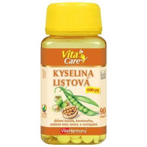 VitaHarmony Kyselina listová 400 mcg 90 tablet VitaHarmony