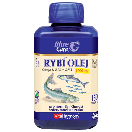 VitaHarmony Rybí olej Omega 3 XXL 1000 mg 150 tobolek VitaHarmony