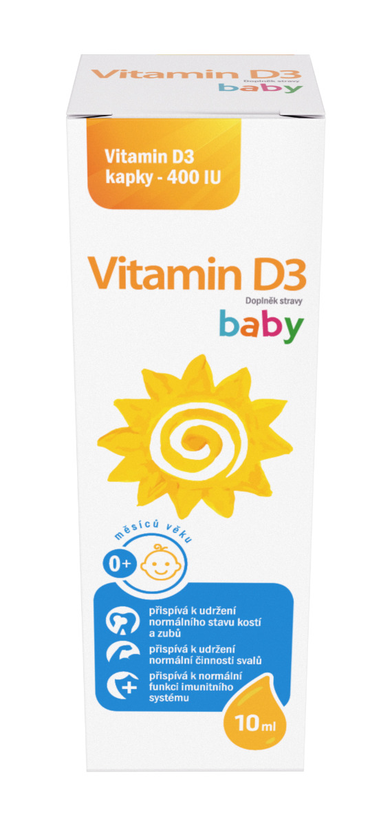 Vitamin D3 Baby 400 IU kapky 10 ml Vitamin D3