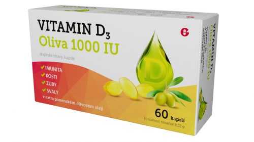 Vitamin D3 Oliva 1000 IU 60 kapslí Vitamin D3 Oliva