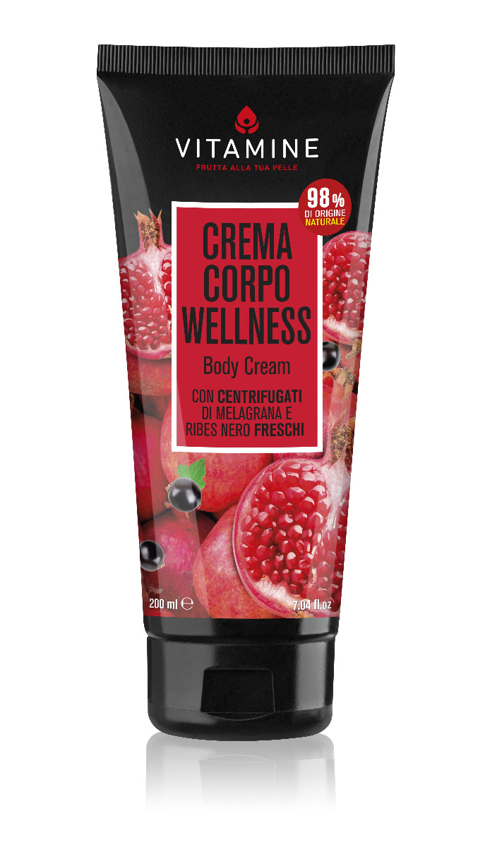 Vitamine Wellness Granátové jablko a rybíz tělový krém 200 ml Vitamine