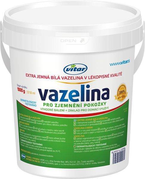 Vitar Vazelína extra jemná bílá 1000 g Vitar