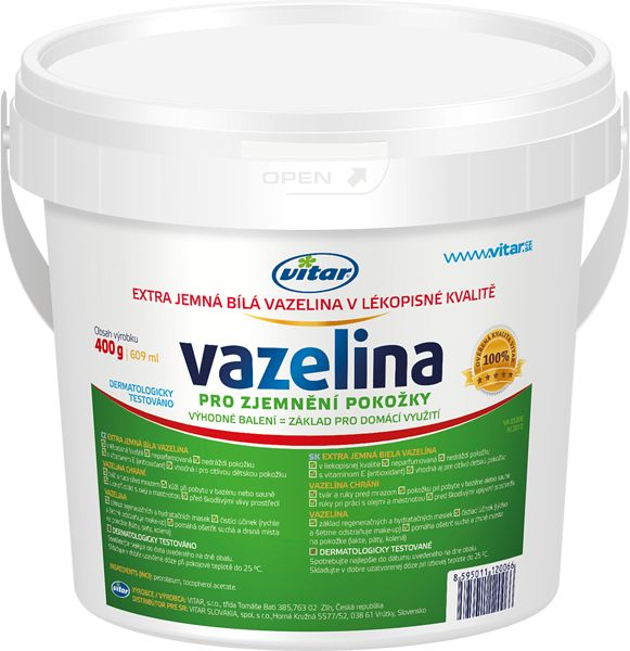Vitar Vazelína extra jemná bílá 400 g Vitar