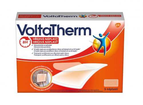 VoltaTherm Hřejivá náplast na úlevu od bolesti zad 5 náplastí VoltaTherm