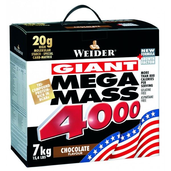 WEIDER Giant Mega Mass 4000 strawberry 7000 g WEIDER