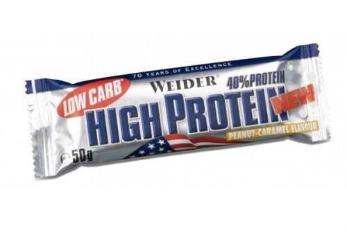 WEIDER Low Carb High Protein peanut-caramel tyčinka 50 g WEIDER
