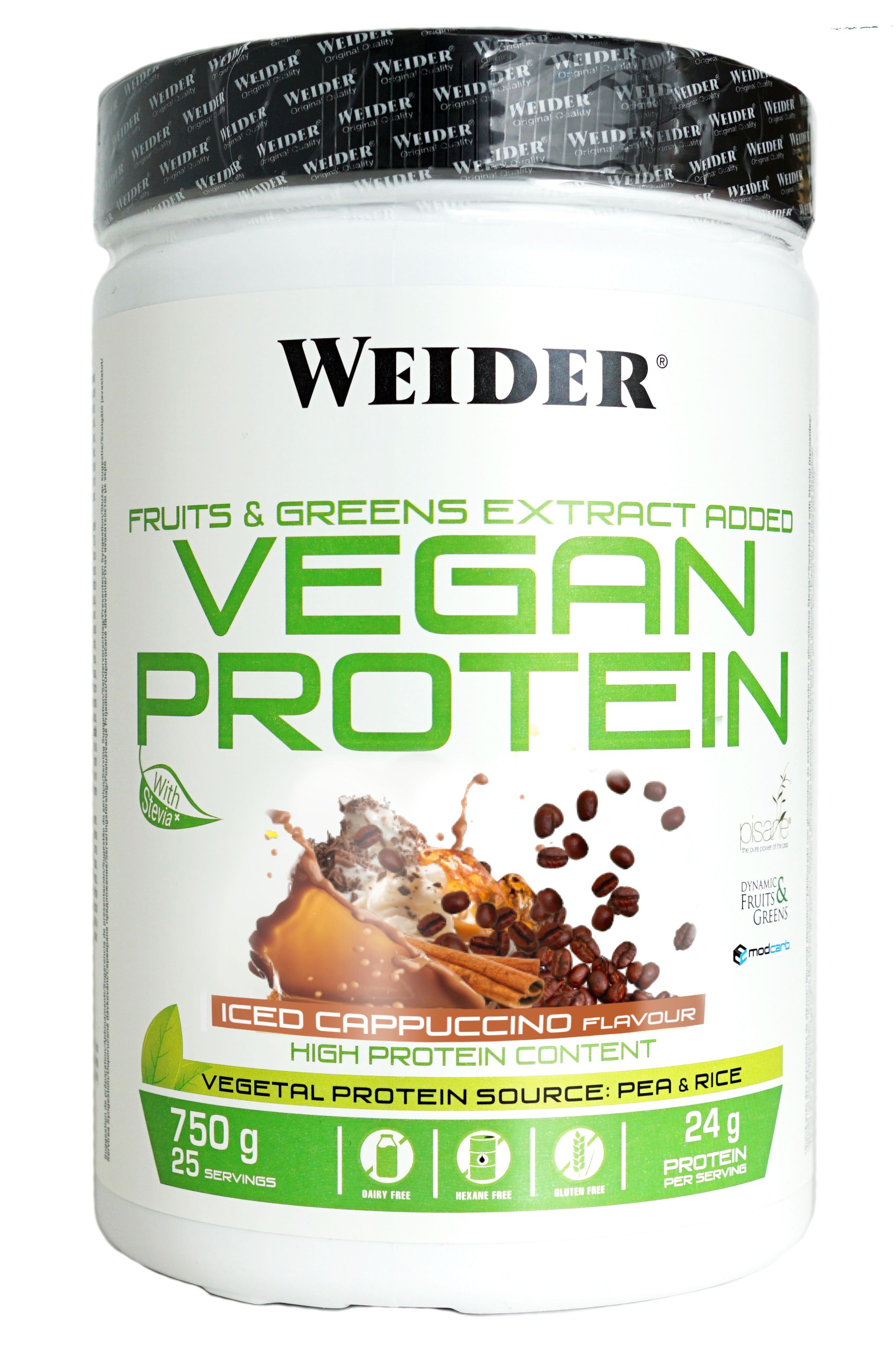 WEIDER Vegan protein iced coffee 750 g WEIDER