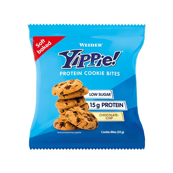 WEIDER YIPPIE! Protein Cookie Bites sušenky 50 g WEIDER