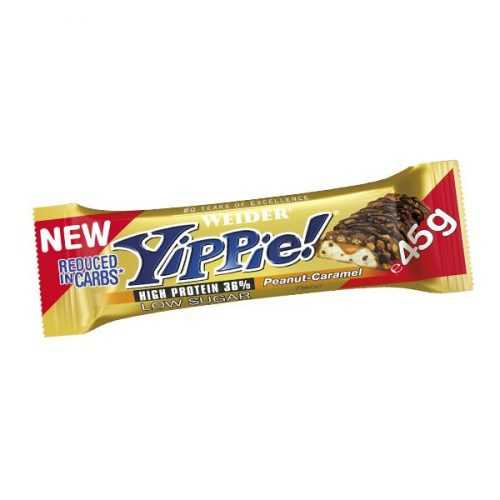 WEIDER Yippie! Bar Peanut-Caramel tyčinka 45 g WEIDER