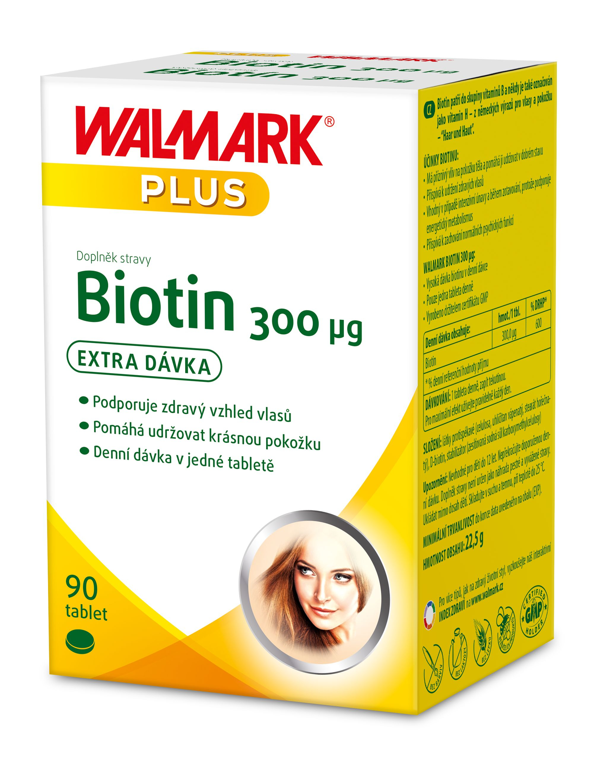 Walmark Biotin 300 µg 90 tablet Walmark