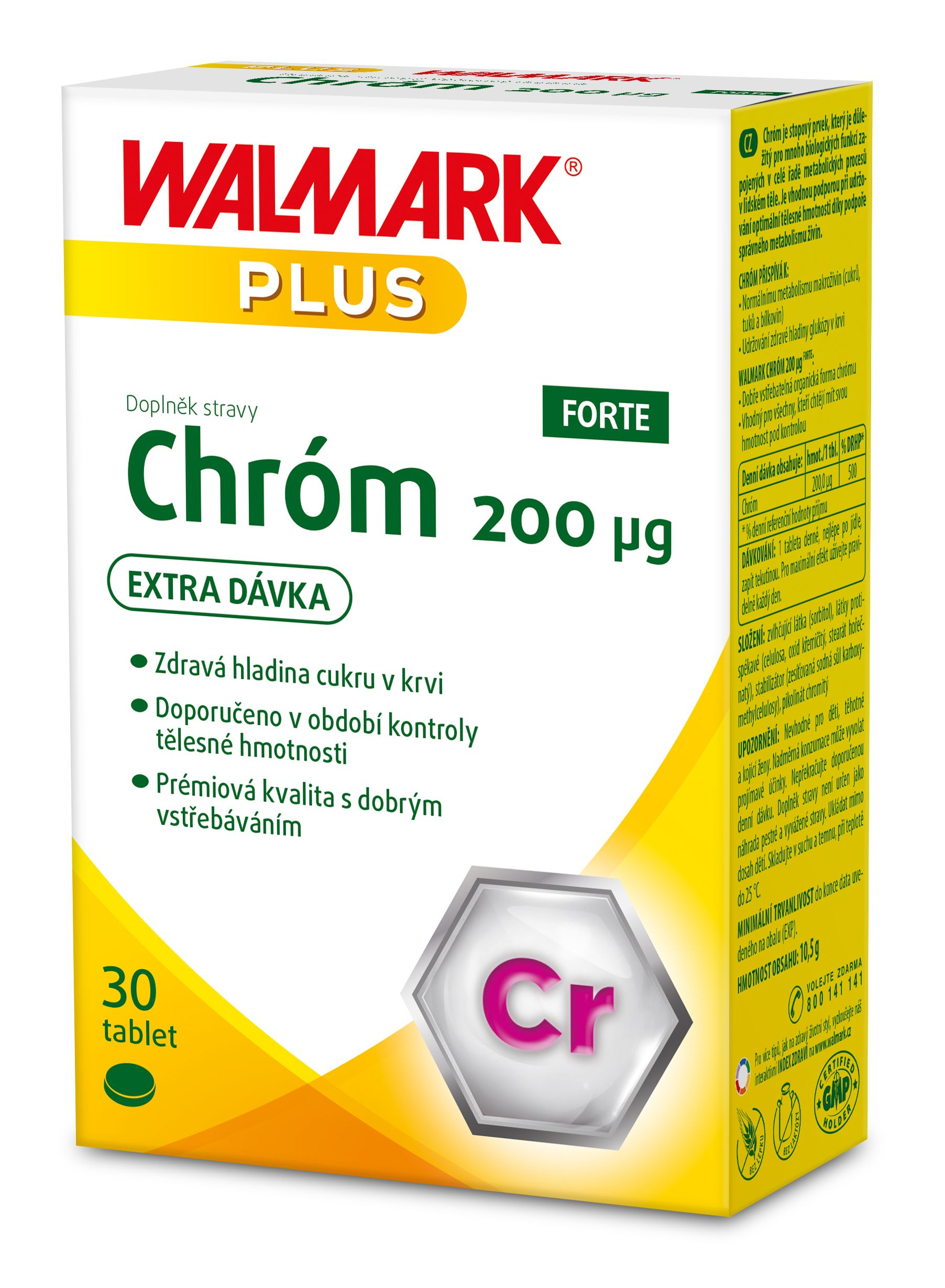Walmark Chróm FORTE 200 µg 30 tablet Walmark