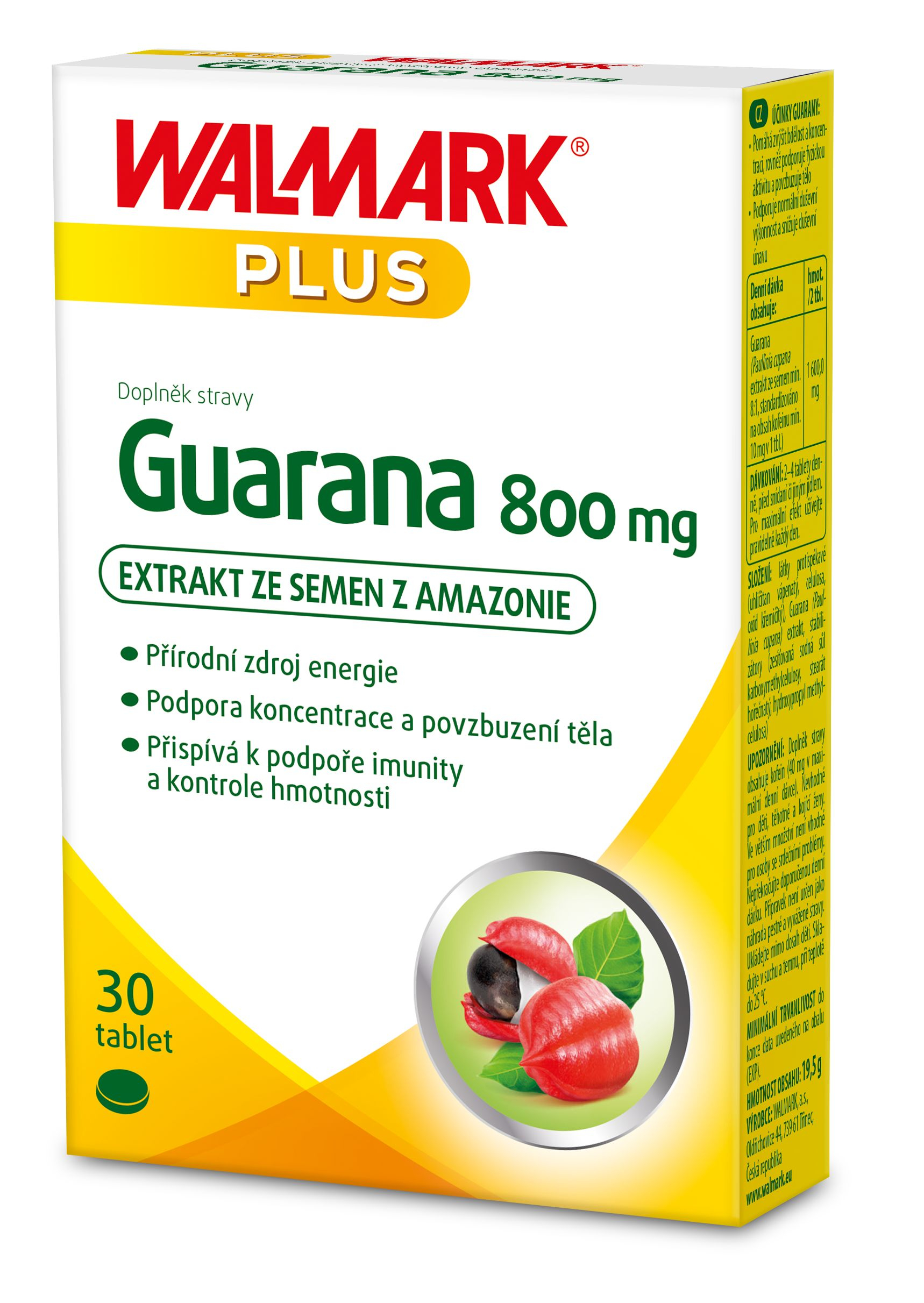 Walmark Guarana 800 mg 30 tablet Walmark