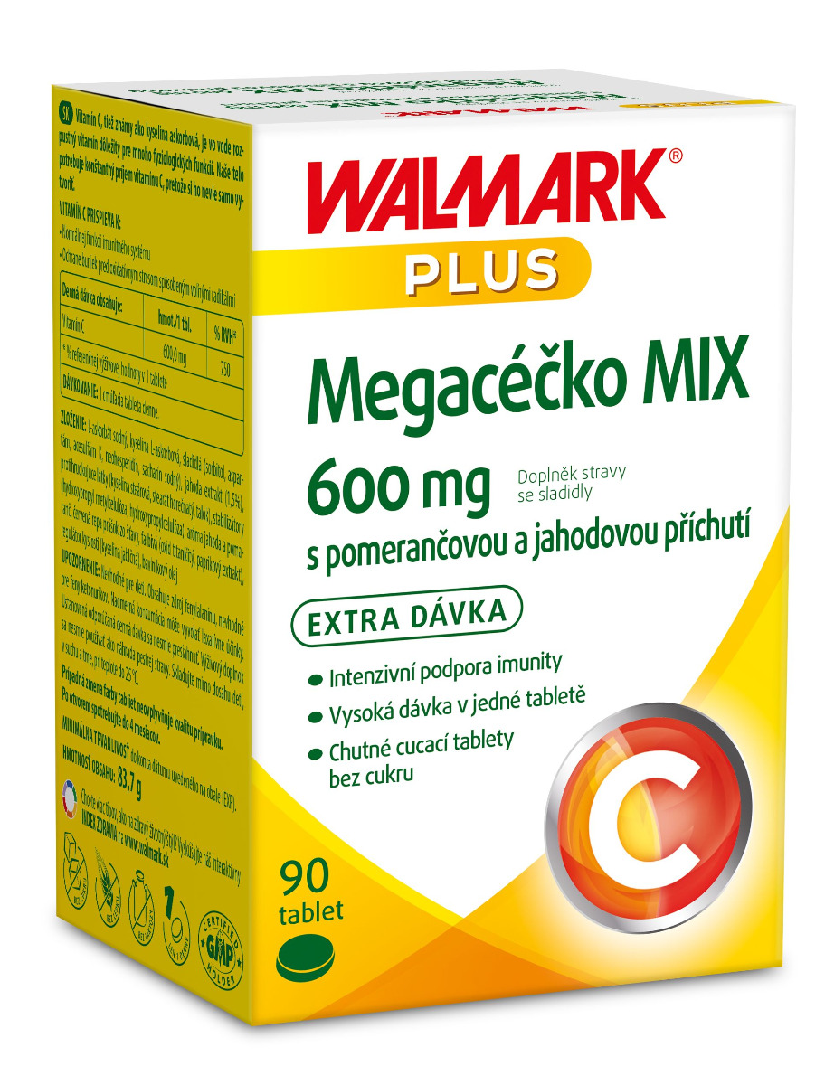 Walmark Megacéčko MIX Vitamín C 600 mg 90 tablet Walmark