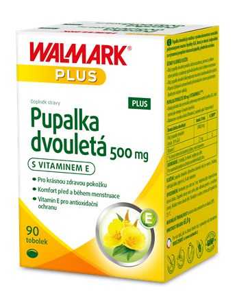 Walmark PLUS Pupalka 500 mg s vitaminem E 90 tobolek Walmark
