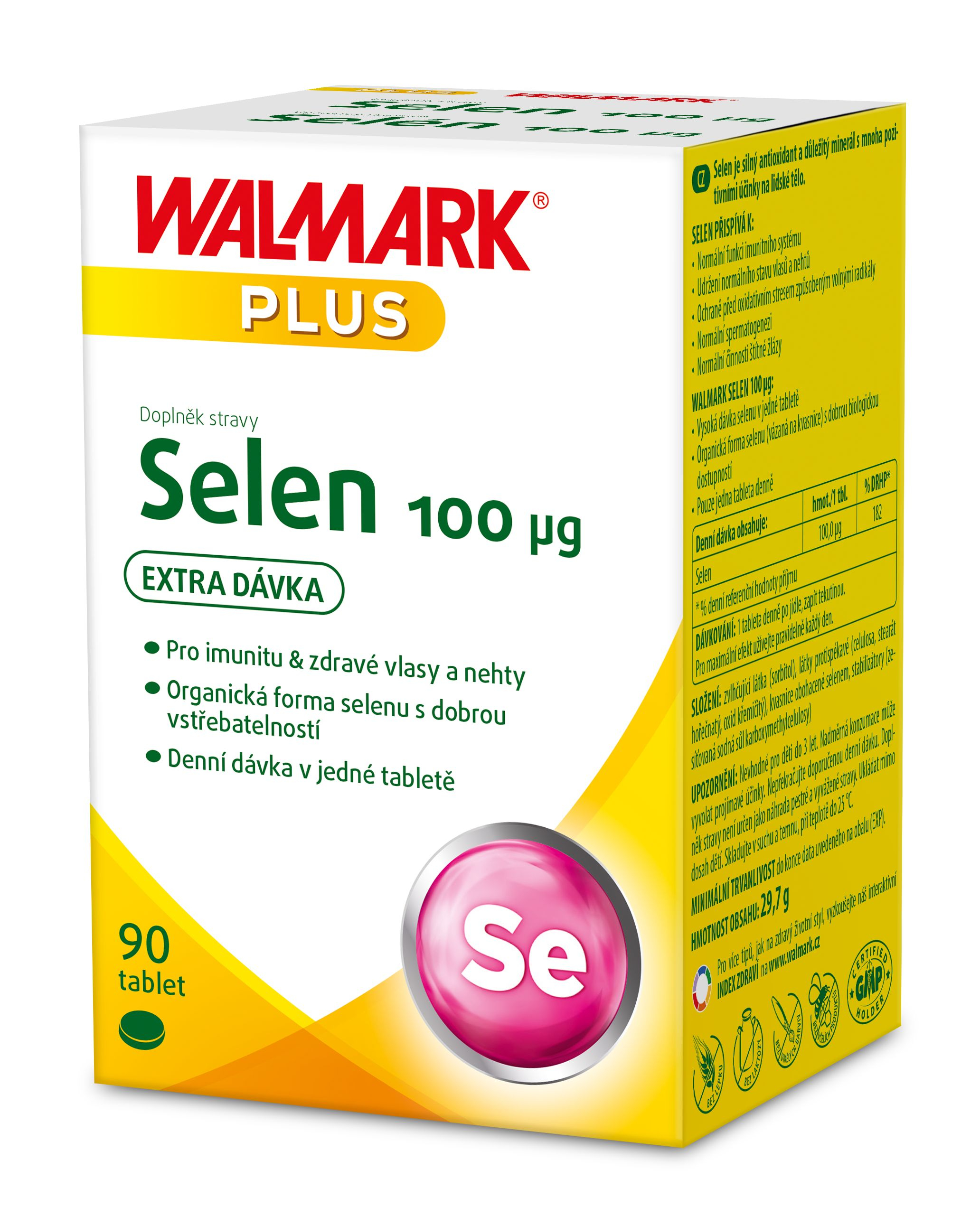 Walmark Selen 100 mcg 90 tablet Walmark