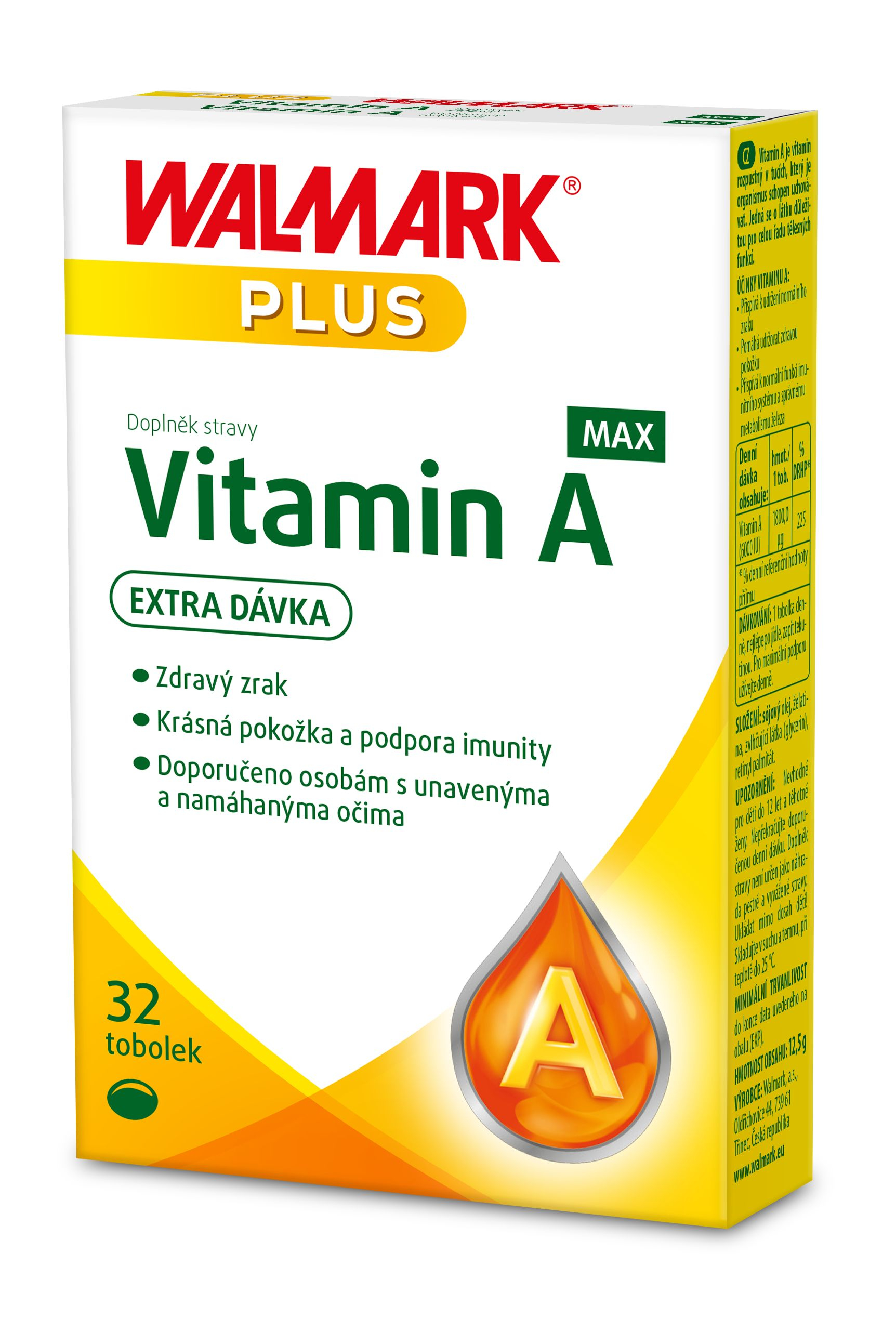 Walmark Vitamin A Max 32 tobolek Walmark