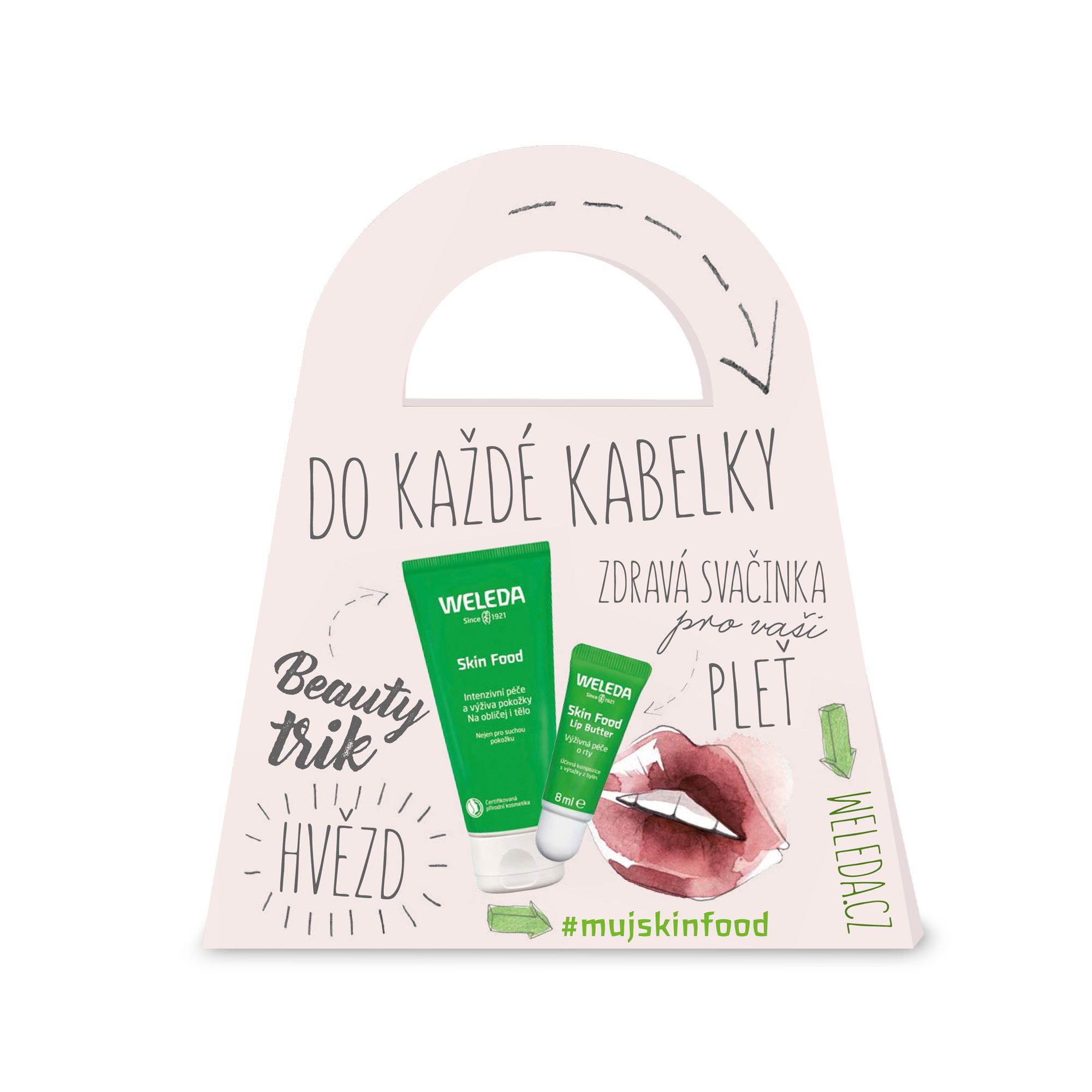 Weleda Skin Food do každé kabelky krém 30 ml + péče o rty 8 ml Weleda