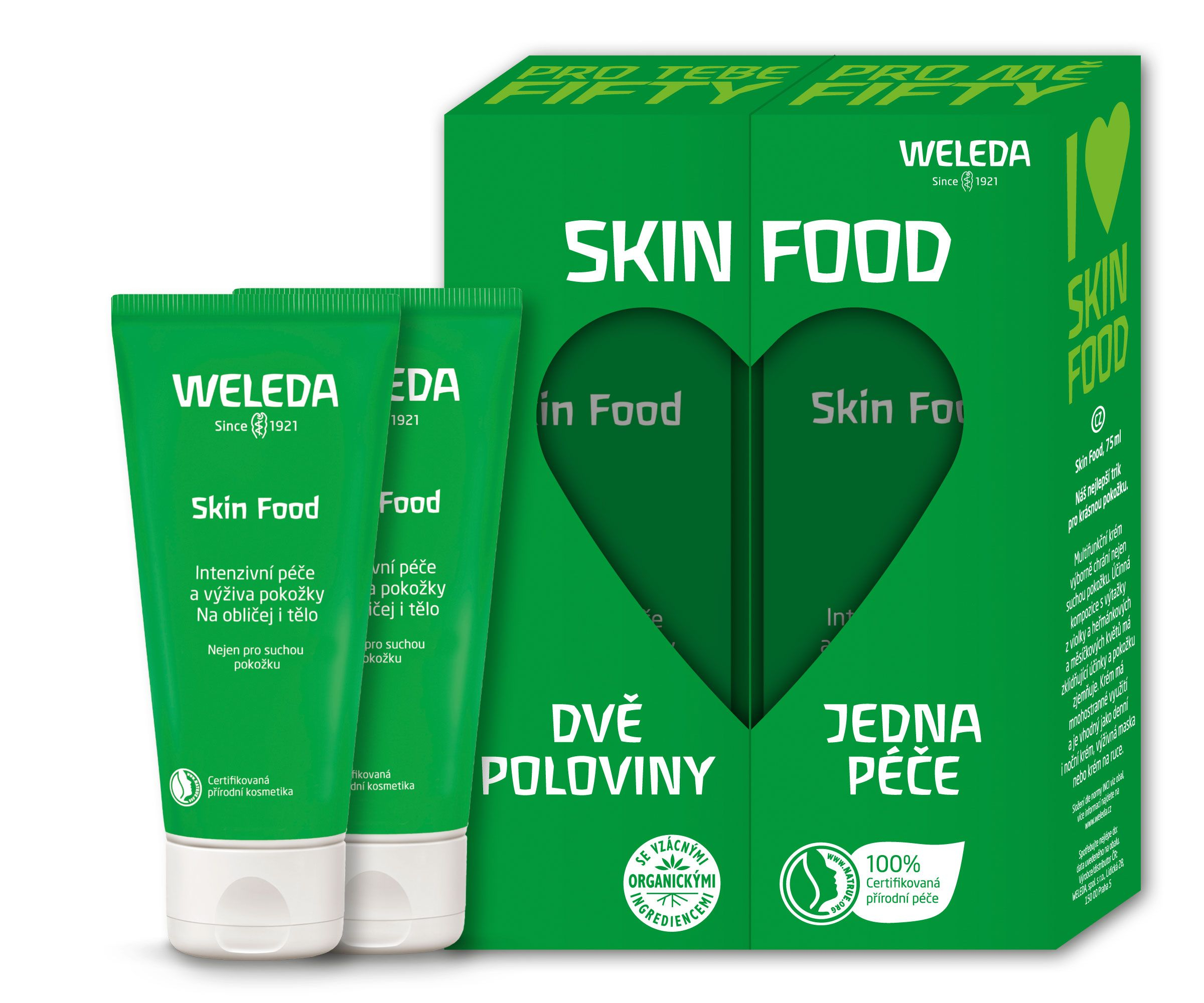 Weleda Skin Food pro spřízněnou duši výživný krém 75 ml + 75 ml Weleda